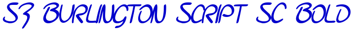 SF Burlington Script SC Bold шрифт